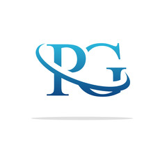 Creative PG logo icon design