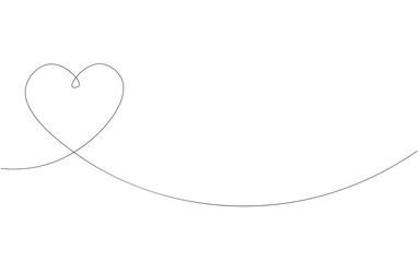 Valentine day heart banner vector illustration