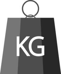 Weight kilogram icon kg vector