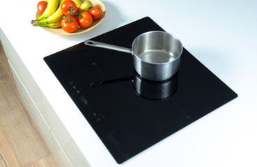 pan for frying and baking, induction cooking plate, modern helper with low energy consumption and...