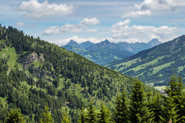 Fototapeta na wymiar Landscape around Bad Hindelang in Bavaria, Germany