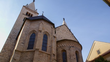 Fototapeta na wymiar Prague Visit Tourist, St. Saint Vitus Cathedral square, Czech Republic