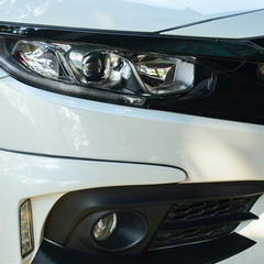 modern headlight projector and led daylight of sport car