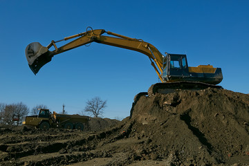 bagger abtransport