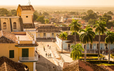 View on Plaza Mayor in Trinidad, Cuba
