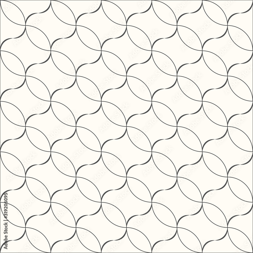 Poster seamless wavy pattern with dark grey line and white background. abstract modern geometric texture de