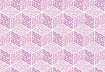 Abstract geometric pattern. A seamless vector background. Color purple ornament. Graphic modern pattern. Simple lattice graphic design