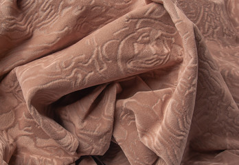Obraz premium red heart in the folds of the fabric