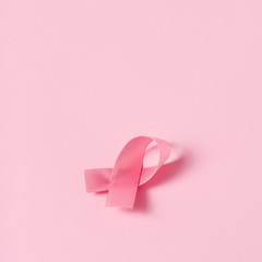 pink ribbon for the breast cancer awareness