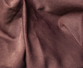 red heart in the folds of the fabric