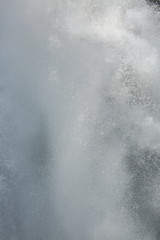 waterfall in nature forest, beautiful landscape