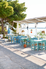 Naklejka na ściany i meble Greek islands villages atmosphere