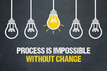 Process is impossible without change 
