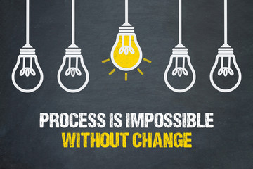 Process is impossible without change 