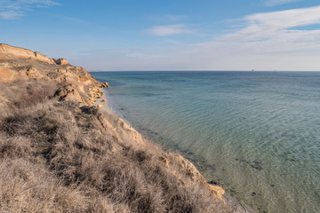 seashore and surf on the beach, no people, secluded vacation spot