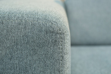 Seams on the sofa close-up. Technology Concept. Exhibition of sofas