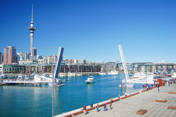 Drawbridge at Auckland's Wynyard Quarter