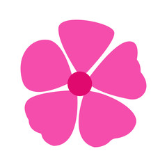 Flower icon vector flat on white background. flower icon image. flower icon flat vector illustration for graphic and web design.