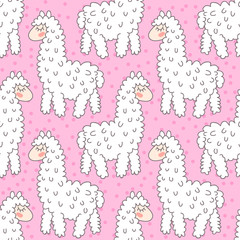 Cute cartoon lama