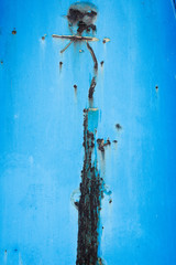 Rusty blue paint texture 5