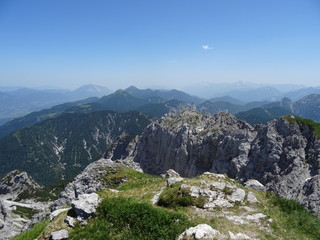mountains and blue sky