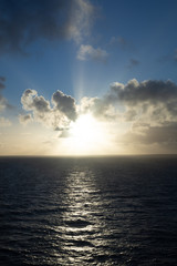 Sunrise over the see 