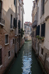 Fototapeta na wymiar Beautiful water canal in Venice, Italy