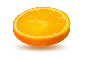 Orange isolated on white background with clipping path