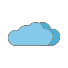  The clouds. flat design.vector
