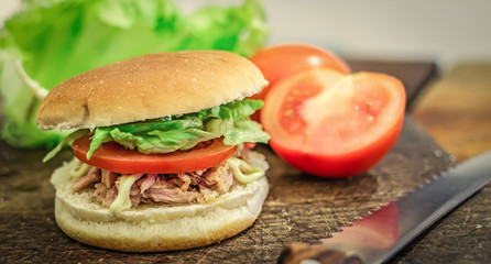 sandwich closeup