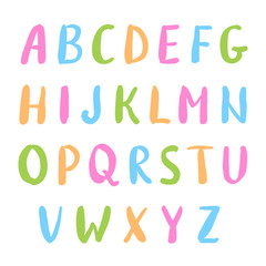 Hand drawn brush font