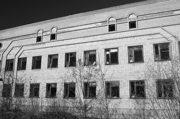 Abandoned construction site of hospital. Abandoned at 1991,during Ukrainian undependence crisis. Kiev,Ukraine
