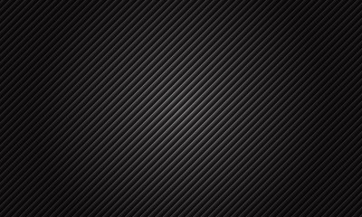 Fototapeta premium Black abstract tech geometric modern background. Texture with diagonal lines, vector illustration.