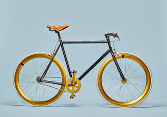 Trendy black and gold bicycle
