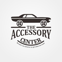 Car accessories center logo template