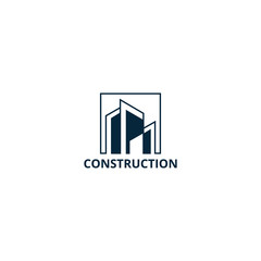 Building Construction Real Estate Logo Template Vector Icon