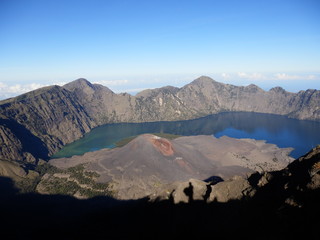 Mont Rinjani volcan lac