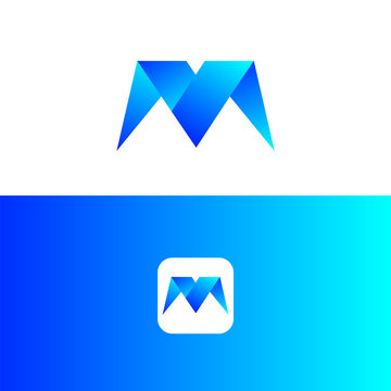 m logo design. letter logo design