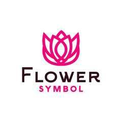 Flower logo design vector template with line Concept style. Rose Symbol and lotus icon for jewelry, fashion, boutique, hotel, salon, Company And Business.