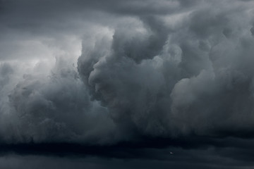 Storm dark clouds
