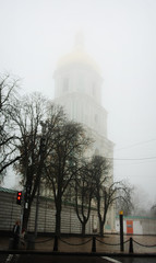 Beautiful ancient church in Kyiv, Ukraine - 319234244