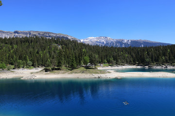 Beautiful Caumasee lake
