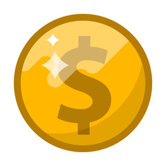 Net Income isolated flat color icon