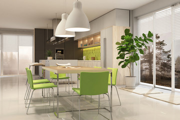 Modern house interior	