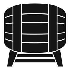 Drink barrel icon. Simple illustration of drink barrel vector icon for web design isolated on white background