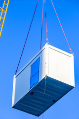 mobile office at a crane
