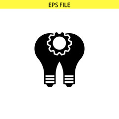 Innovation research icon. EPS vector file