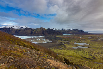 Skaftafellsjokull glaciar in Vatnajökull national park (Iceland)