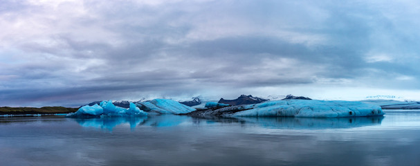 Jökulsárlón iceberg lake in the south of Iceland