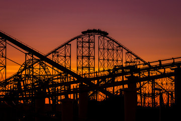 bridge at sunset